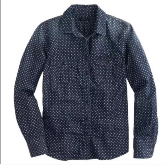 J. Crew Tops - J Crew chambray button down shirt